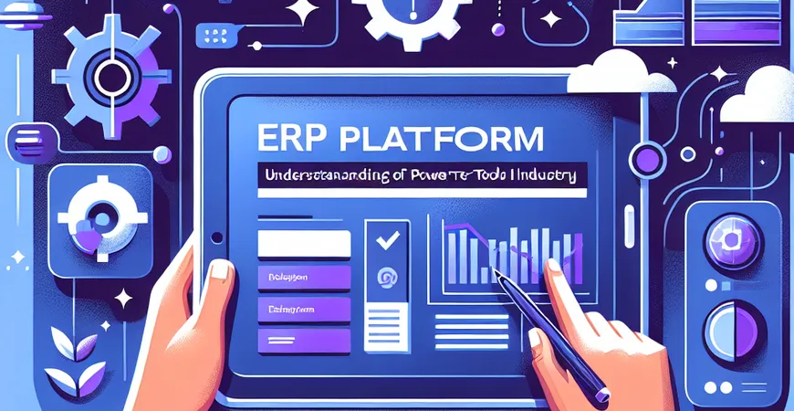  搞懂ERP平台，先了解它在电动工具行业的业务适配